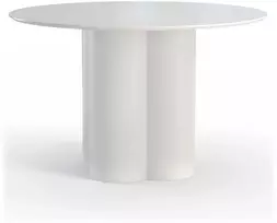 Novanook Valgomojo stalas, COLONA, 120x120x75 cm, Pilkai smėlio spalvos