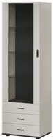 Cama Meble Cama S1 SOHO display cabinet 60x41x192 cashmere + juodas