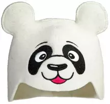 Pirties kepurė - Panda, balta