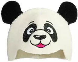Pirties kepurė - Panda, juoda