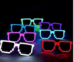 Magy Šviečiantys Minecraft pixel akiniai LED
