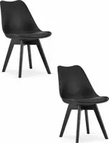 Leobert MARK kėdė – juoda / juodos kojos x 2
