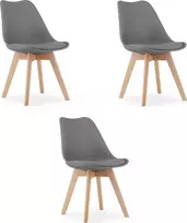 Leobert MARK grafito spalvos kėdė x 3