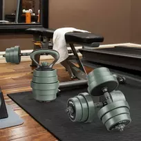 Promotions Reguliuojamų svorių hantelių rinkinys, 20 kg, juoda ir pilka