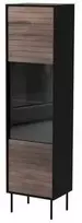 Cama Meble Cama CORTINA display cabinet 53x40x182 juodas