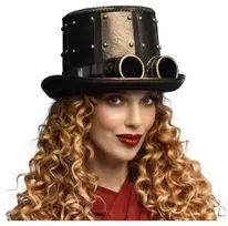 Boland Party Partners B.V. Steampunk kepurė su akiniais