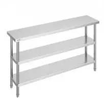 Vevor Nerūdijančiojo plieno maisto ruošimo stalas 35x152 cm