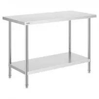 Vevor Nerūdijančio plieno darbo stalas 61x121x86 cm