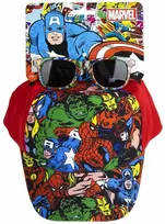 Avengers saulės akiniai ir kepurės rinkinys