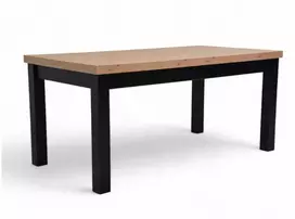 Didelis ištraukiamas stalas 100x200/300 ąžuolo spalvos svetainei/valgomajam