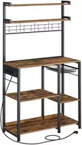 Songmics Virtuvinė lentyna, 90x40x165.5 cm, Ruda
