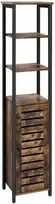 Songmics Sandėliavimo spintelė, 37x30x164 cm, ruda, juoda