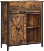 Songmics Sandėliavimo spintelė, 70x30x80 cm, juoda
