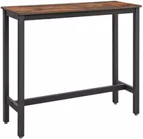 Songmics Baro stalas, 120x40x100 cm, rudas ir juodas