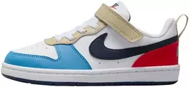 Nike Avalynė Paaugliams Court Borough Low Baltas Mėlyna Raudona DV5457 124
