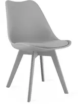 VALORA RIXK kėdė - ergonomiškas pilkas dizainas svetainei, darbo kambariui, valgomajam x 1