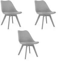 VALORA RIXK kėdė - ergonomiškas pilkos spalvos dizainas svetainei x3