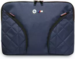 BMW Nylon Pockets & Metal Logo Sleeve 14" Nešiojamas kompiuteris Bag - Navy Mėlyna