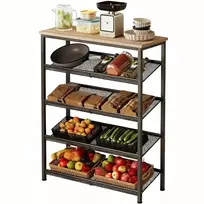 Rebiko Virtuvės spintelės lentyna, retro stiliaus lentyna, 75 cm