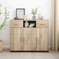 Medinė spinta su stalčių Sonoma ąžuolas 88,5 x 30,5 x 73 cm