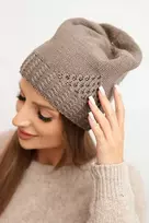 Kepurė Kepuraitė su užlenkimu Magda K293 camel