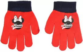 Kepurė Disney Minnie Bow raudonos vaikiškos pirštinės