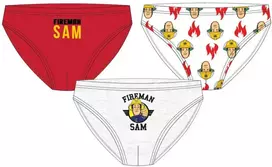 Vaikiški „Fireman Sam Flame“ apatiniai, 3 vnt. pakuotėje, 98–128 cm