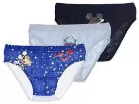 Disney Mickey vaikiški apatiniai, kelnaitės, 3 vnt. pakuotėje