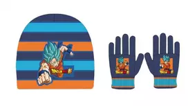 Kepurė „Dragon Ball Saiyan Mėlyna“ vaikiškų kepurių ir pirštinių rinkinys