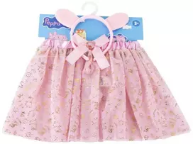 Peppa Pig Gold vaikiškas sijono ir galvos juostos komplektas 3-8 metų / 98-128 cm