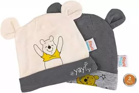 Kepurė Disney Mikės Pūkuotuko kūdikio kepurių dviejų dalių komplektas 62/68 cm