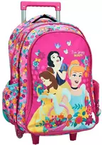 Disney Princess pavasarinė mokyklinė kuprinė su ratukais, 46 cm