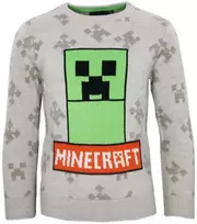 Minecraft pilkas vaikiškas megztinis 8 metų vaikams