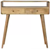 Artisan Furniture Lenktas Ąžuolo konsolinis staliukas