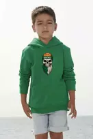 Vaikiškas žalias džemperis Žaliai balti