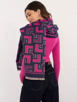 Wool Fashion Italia Spalvingas šalikas su vilna: Dydis - Universalus