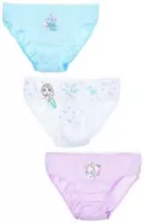 Disney Frozen vaikiški apatiniai, kelnaitės (3 vnt./pakuotė, 3/4 metai)