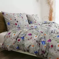 Saules Patalyne PREMIUM mako satino patalynė SIDABRO LAUKAI, 3 dalių, 200x220 cm