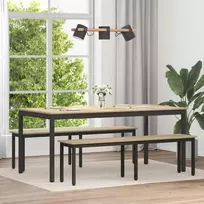 Valgomieji stalai 2 pcs 180 x 90 x 75 cm Apdirbta mediena