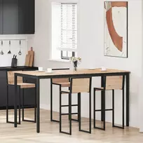 Baro stalas Natūrali 200 x 100 x 105 cm Kietos pušies mediena