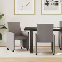 Valgomojo Kėdės su Ratukais 2 pcs Tortora 57 x 66 x 94 cm