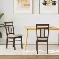 Valgomasis krėslas 2 vnt. Kietas gumos medis