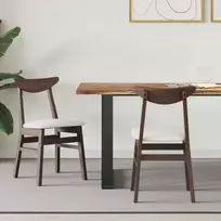 Valgomojo kėdės 2 pcs Šviesiai rudas 42 x 47.5 x 81 cm