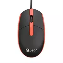 Pelė C-Tech C-TECH Myś WM-10 juoda/raudona USB