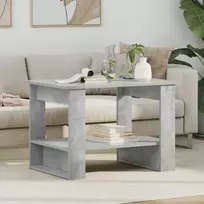 Kavos staliukas Betono pilka 72 x 50 x 50 cm Apdirbta mediena