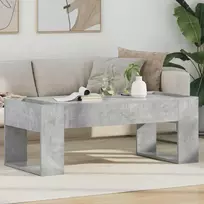 Kavos staliukas Betono pilka 110 x 50 x 41 cm Apdirbta mediena