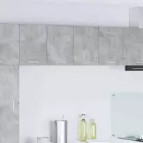 Pakabinama spintelė 2 pcs Betono pilka ir balta 60 x 31 x 40 cm