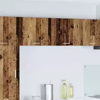Pakabinama spintelė su saugykla 2 pcs Senos medienos ir baltos