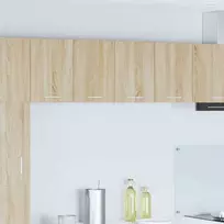 Pakabinama spintelė su saugykla 2 pcs Sonoma ąžuolas ir baltas