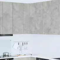 Pakabinama spintelė Betono pilka ir balta 57 x 57 x 100 cm